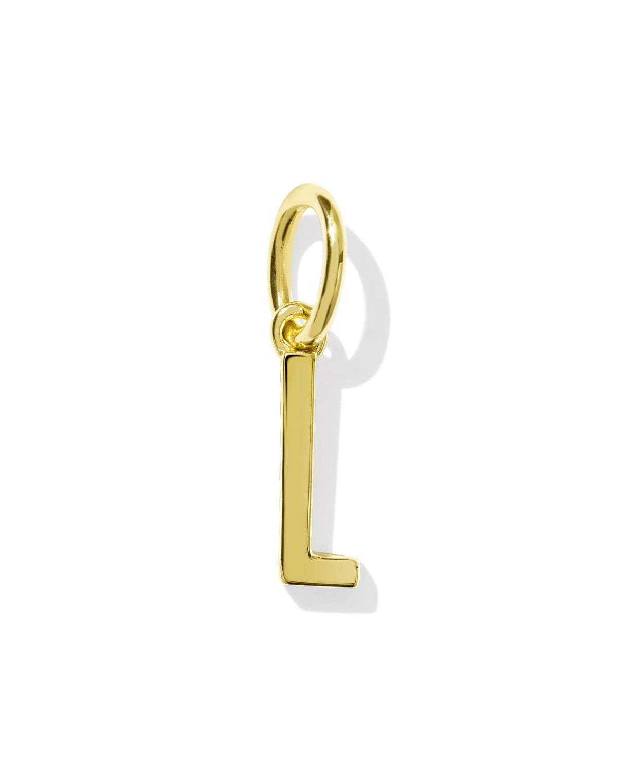 Metal Letter L 18k Gold Vermeil Charm