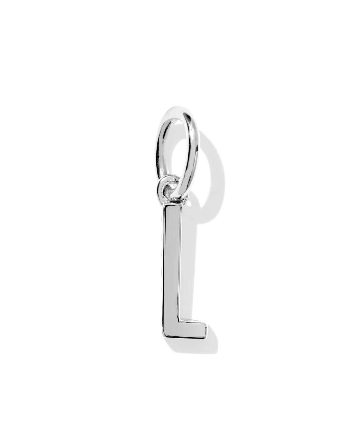 Metal Letter L Sterling Silver Charm