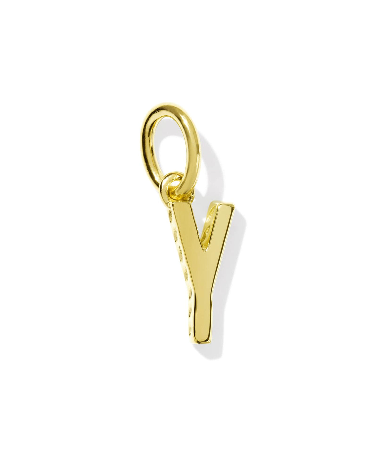 Metal Letter Y 18k Gold Vermeil Charm