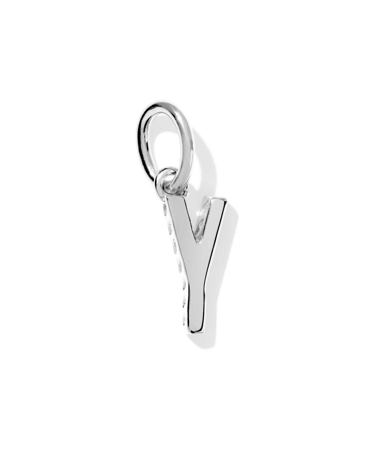 Metal Letter Y Sterling Silver Charm