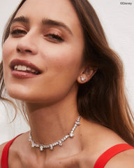 Disney | Kendra Scott Silver Mickey Mouse Stud Earrings in Freshwater Cultured Pearl