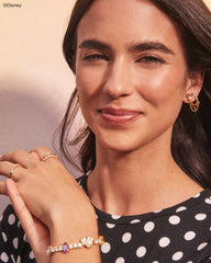 Disney | Kendra Scott Gold Mickey Mouse and Minnie Mouse Tennis Bracelet in Multi Mix