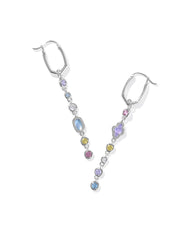 Mini Elisa and Abbie Silver Convertible Huggie Earrings