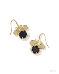 Disney | Kendra Scott Gold Minnie Mouse Drop Earrings in Black Drusy