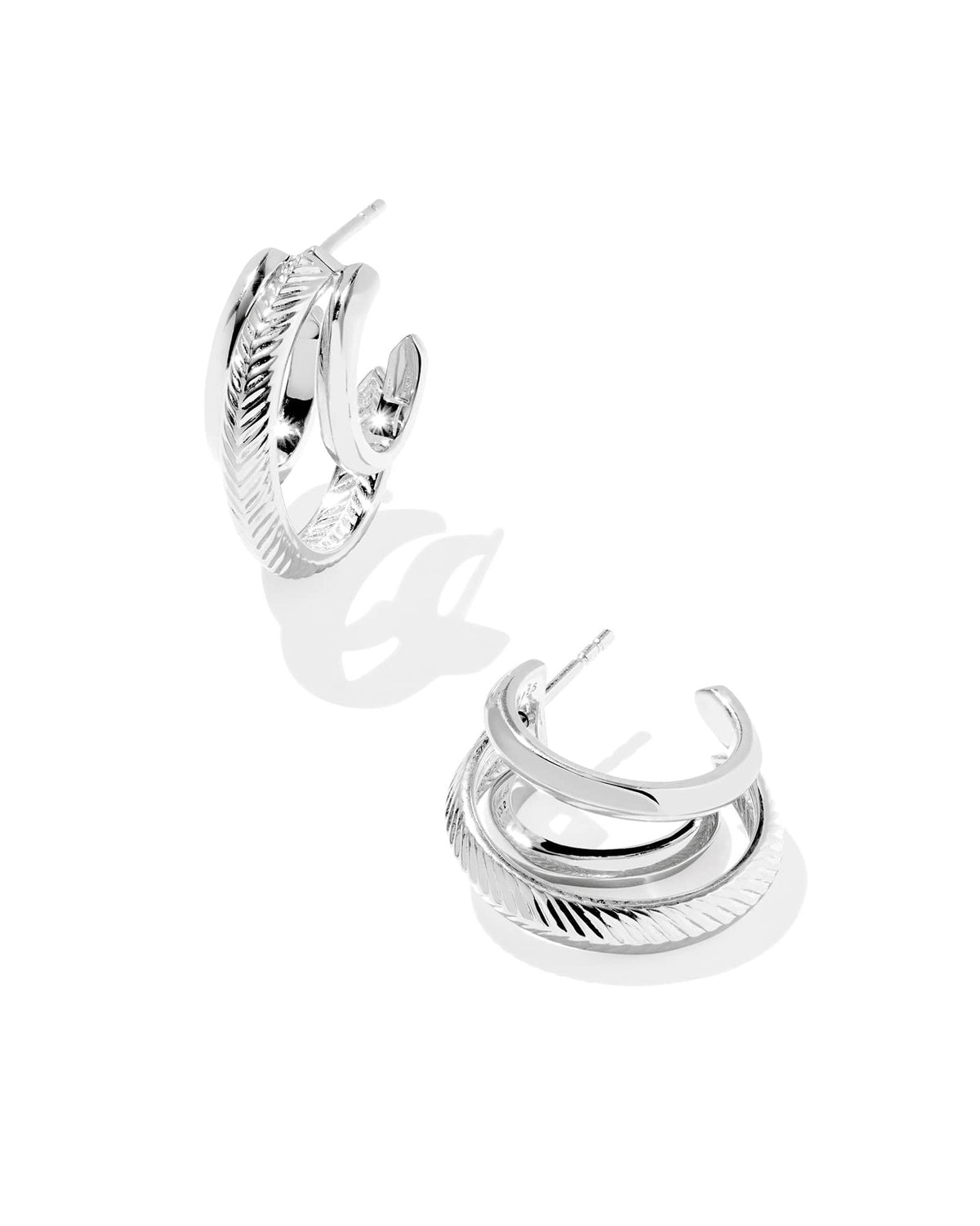 Miranda Sterling Silver Convertible Hoop Earrings