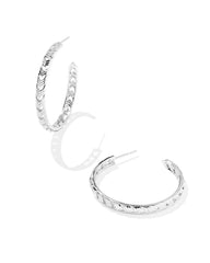 Miranda Sterling Silver Hoop Earrings