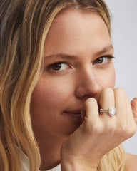 Pave Band Ring in 14k White Gold