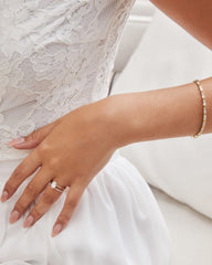 Pave Band Ring in 14k Yellow Gold