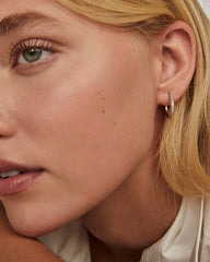 0.15 ct Penelope 16mm Hoop Earrings in 14k Yellow Gold