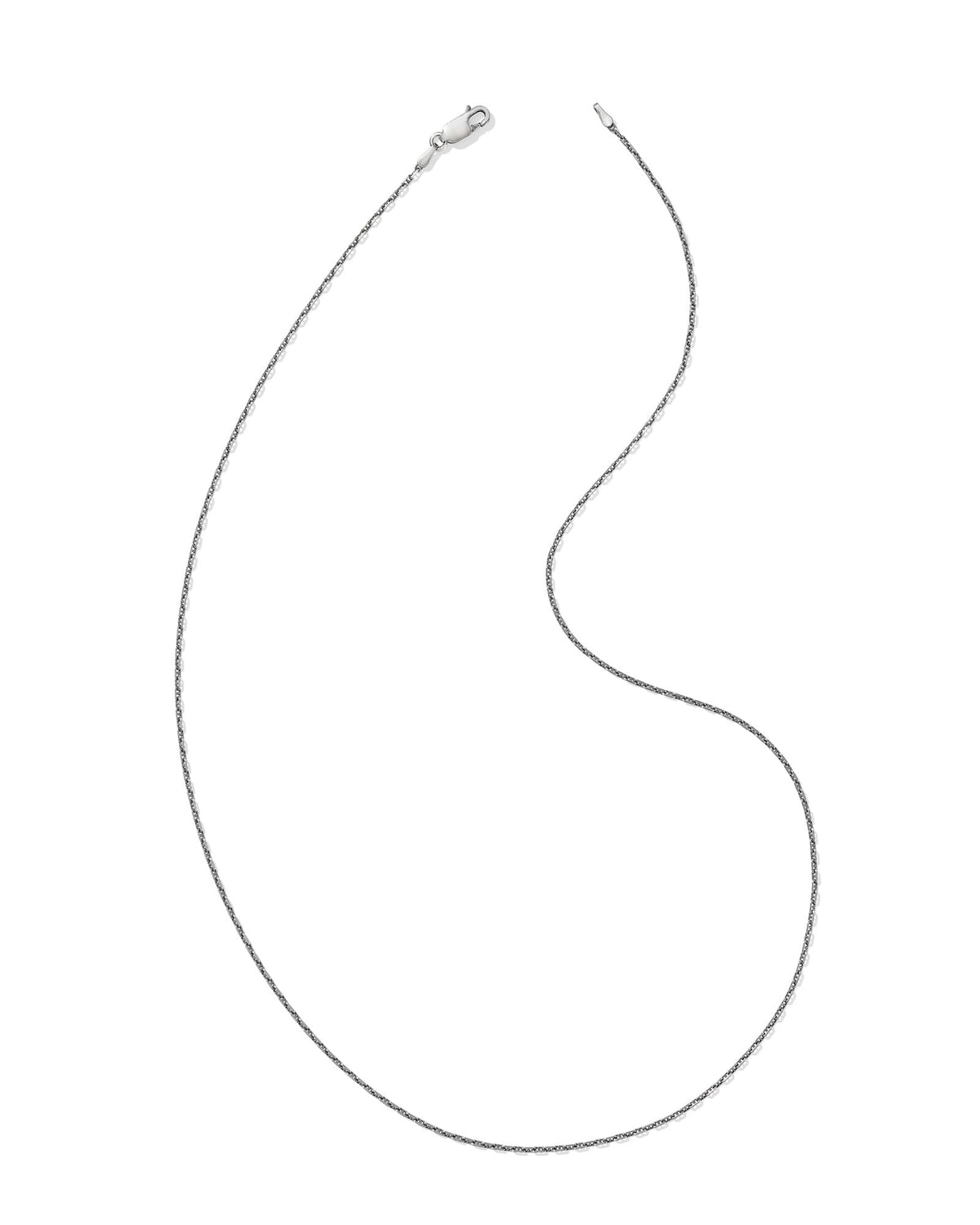 Ramsey Oxidized Sterling Silver Chain Necklace
