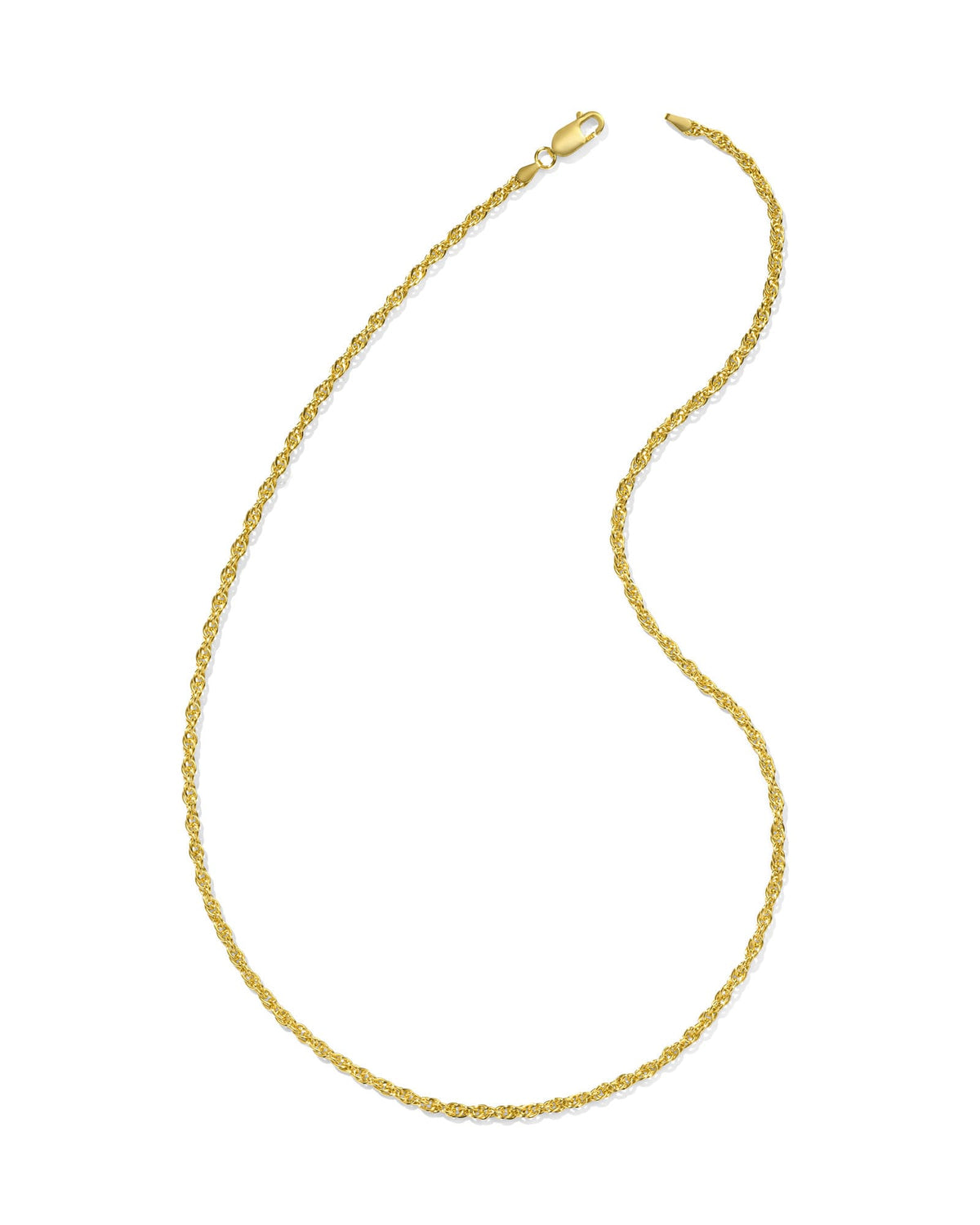 Ryan 22" Rope Chain Necklace in 18k Gold Vermeil