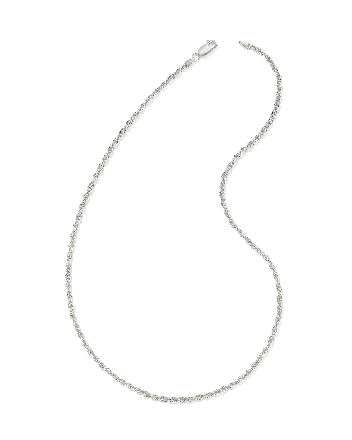 Ryan 22" Rope Chain Necklace in Oxidized Sterling Silver