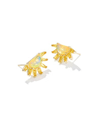 Samantha Sun Gold Stud Earrings