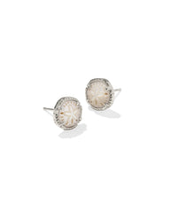 Sand Dollar Silver Stud Earrings