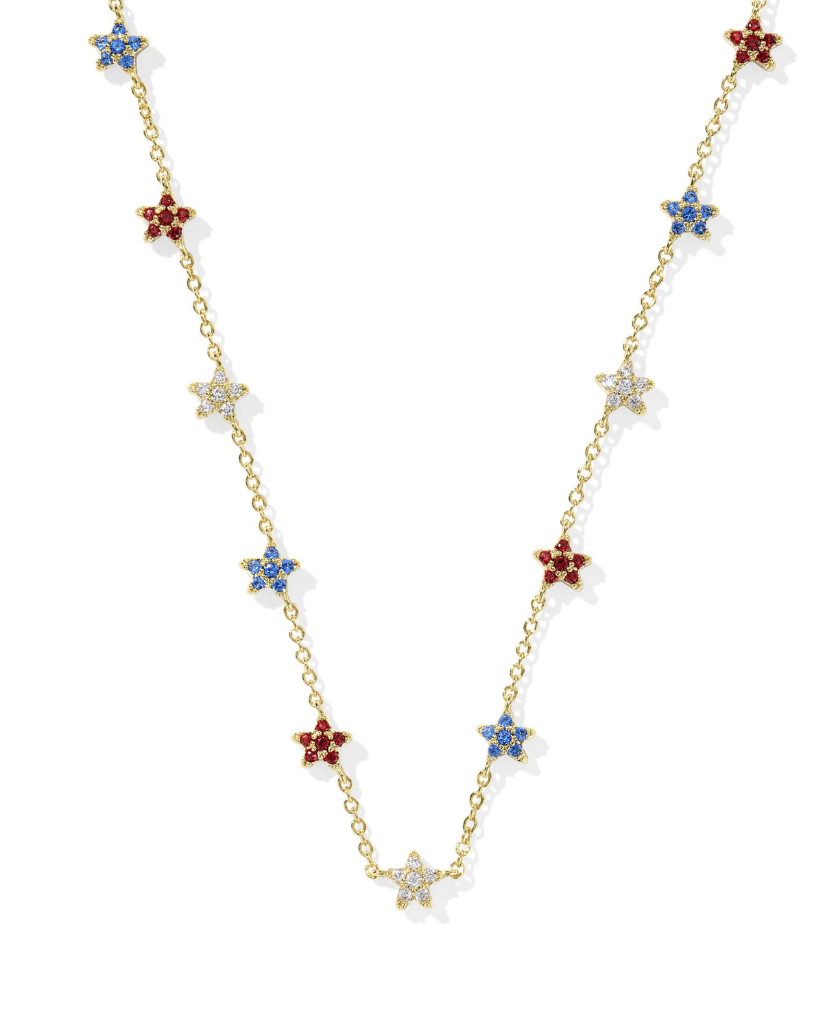 Sierra Star Gold Crystal Strand Necklace
