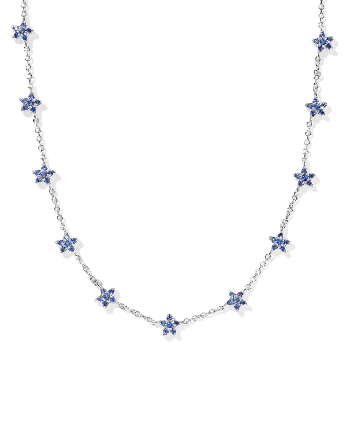Sierra Silver Star Crystal Strand Necklace