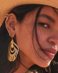 Sophee Huggie Earrings in 18k Gold Vermeil