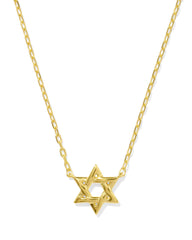 Star of David Pendant Necklace in 18k Gold Vermeil