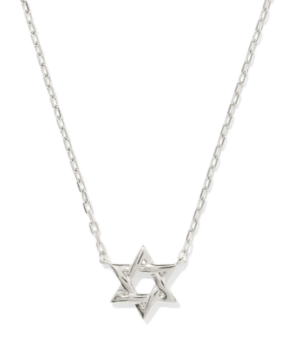 Star of David Pendant Necklace in Sterling Silver