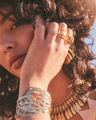 Terra Ring Set of 3 in Vintage Gold