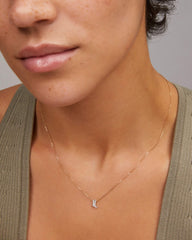 Tiny Cowboy Boot 14k Yellow Gold Pendant Necklace in White Diamond