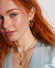 Twisted Link 18k Gold Vermeil Chain Necklace