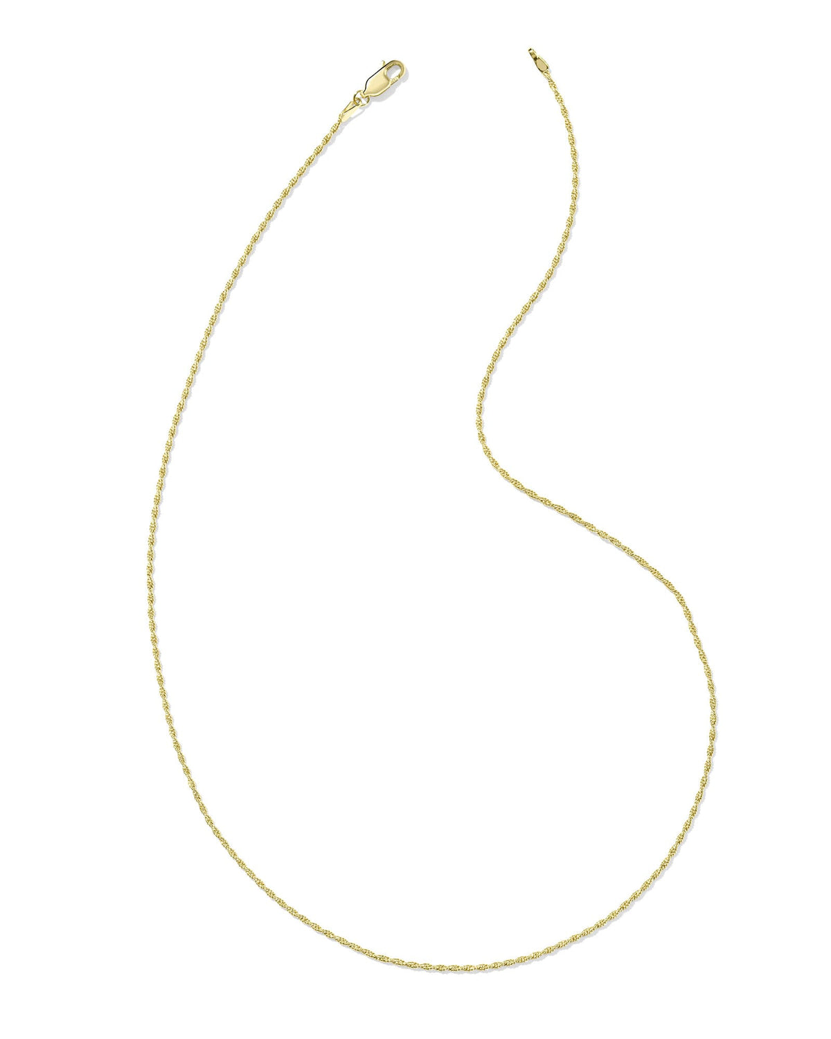 Twisted Link 18k Gold Vermeil Chain Necklace
