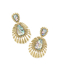Zahara Vintage Gold Statement Earrings