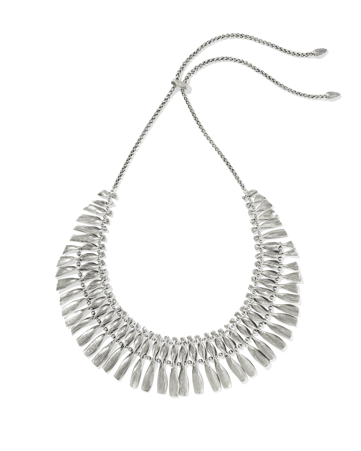 Zahara Vintage Silver Statement Necklace