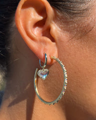 Veronica Hoop Earrings in Silver