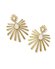Starla Vintage Gold Statement Earrings