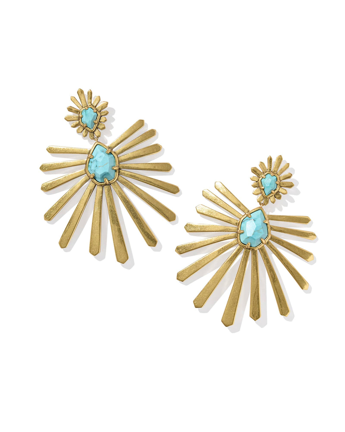 Starla Vintage Gold Statement Earrings