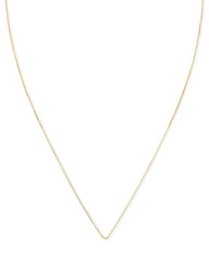 15" Thin Chain Necklace in 14k Yellow Gold