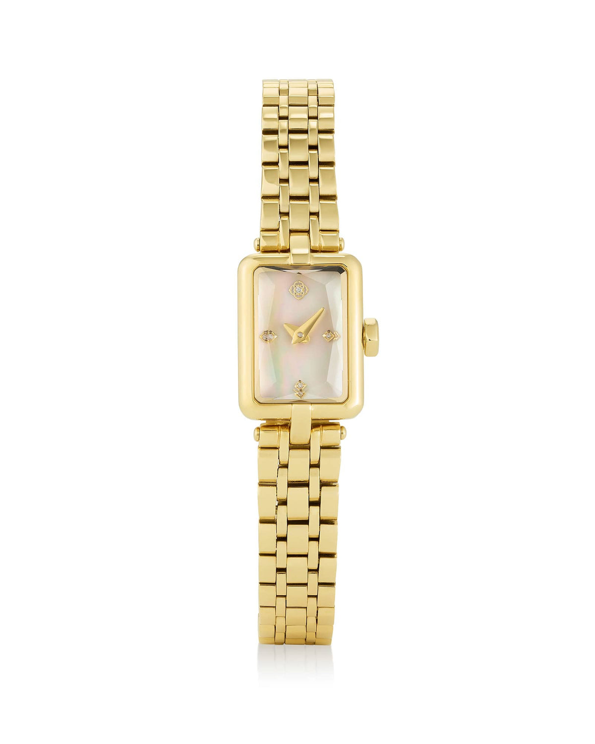 Adela Gold Tone Stainless Steel Watch in Ivory Mother-of-Pearl