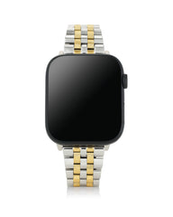 Alex Two Tone Stainless Steel 5 Link Watch Band in Sparkle