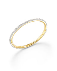 0.24 ct Angelina 14k Yellow Gold Band Ring in White Diamond