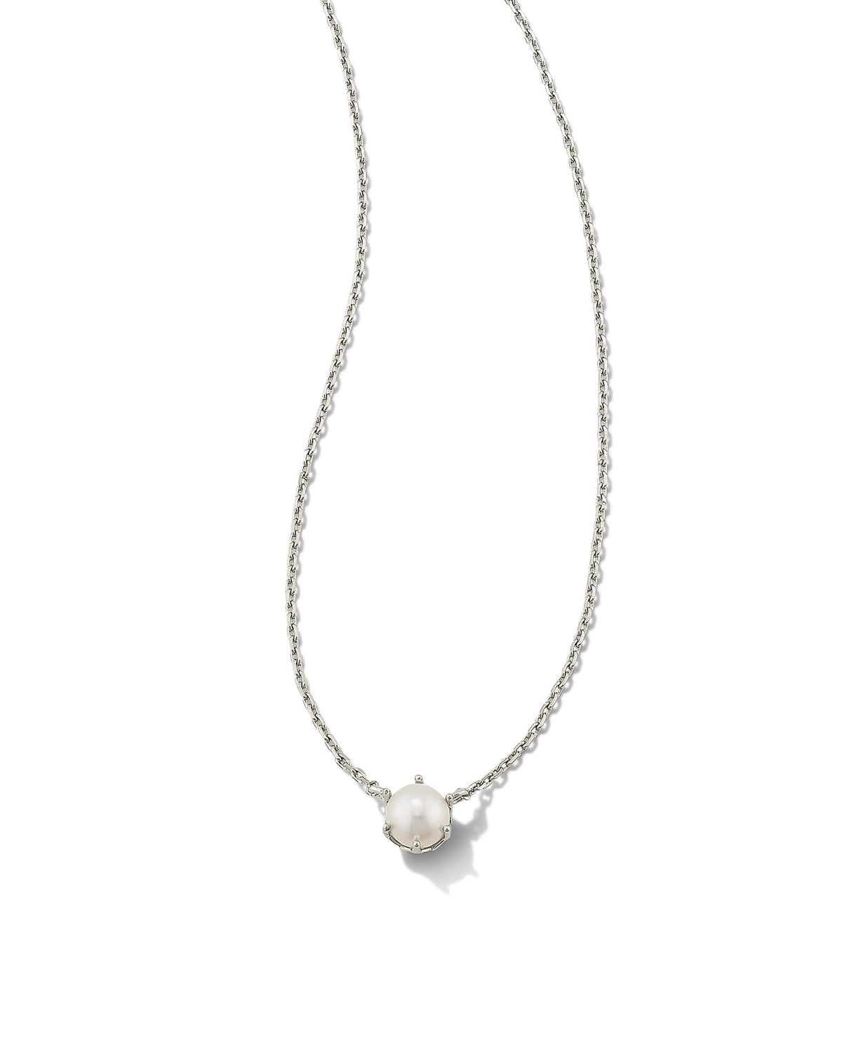Ashton Silver Pendant Necklace in Freshwater Cultured Pearl