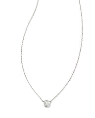 0.15 ct Audrey 14k White Gold Pendant Necklace in White Diamond