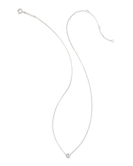 0.15 ct Audrey 14k White Gold Pendant Necklace in White Diamond