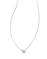 0.25 ct Audrey 14k White Gold Pendant Necklace in White Diamond