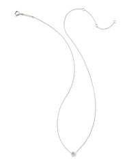 0.25 ct Audrey 14k White Gold Pendant Necklace in White Diamond