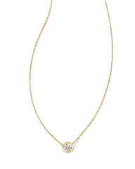 0.25 ct Audrey 14k Yellow Gold Pendant Necklace in White Diamond