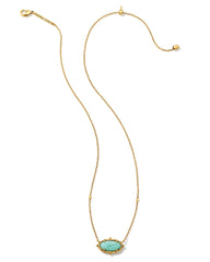 Baroque Vintage Gold Elisa Pendant Necklace in Sea Green Chrysocolla