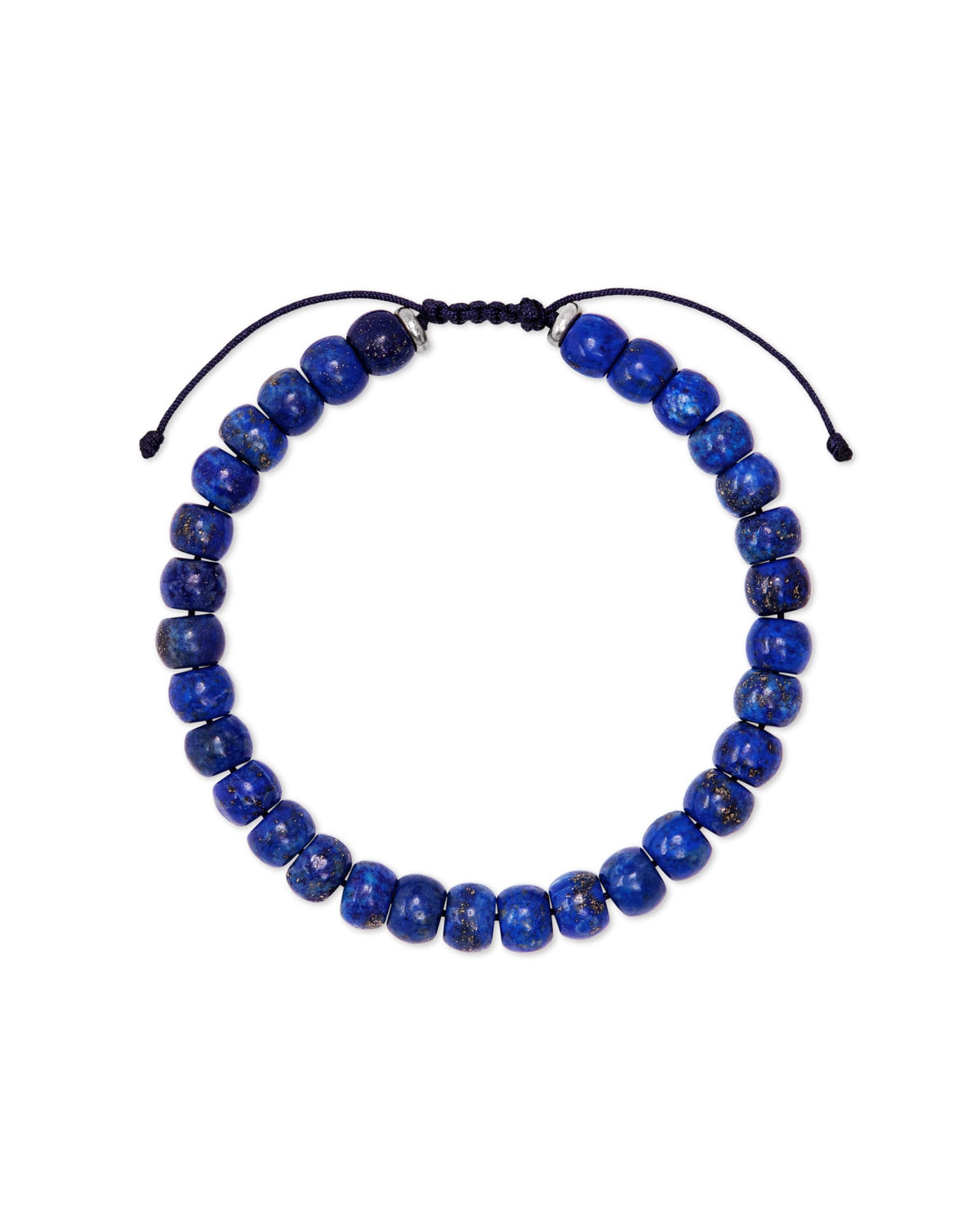 Cade Oxidized Sterling Silver Bracelet in Blue Lapis
