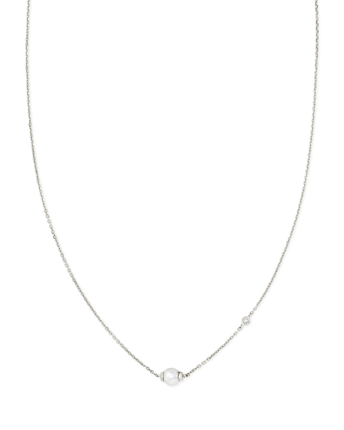 Cathleen 14k White Gold Pendant Necklace Freshwater Cultured Pearl