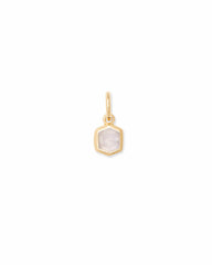 Davie 18k Gold Vermeil Charm in Rainbow Moonstone