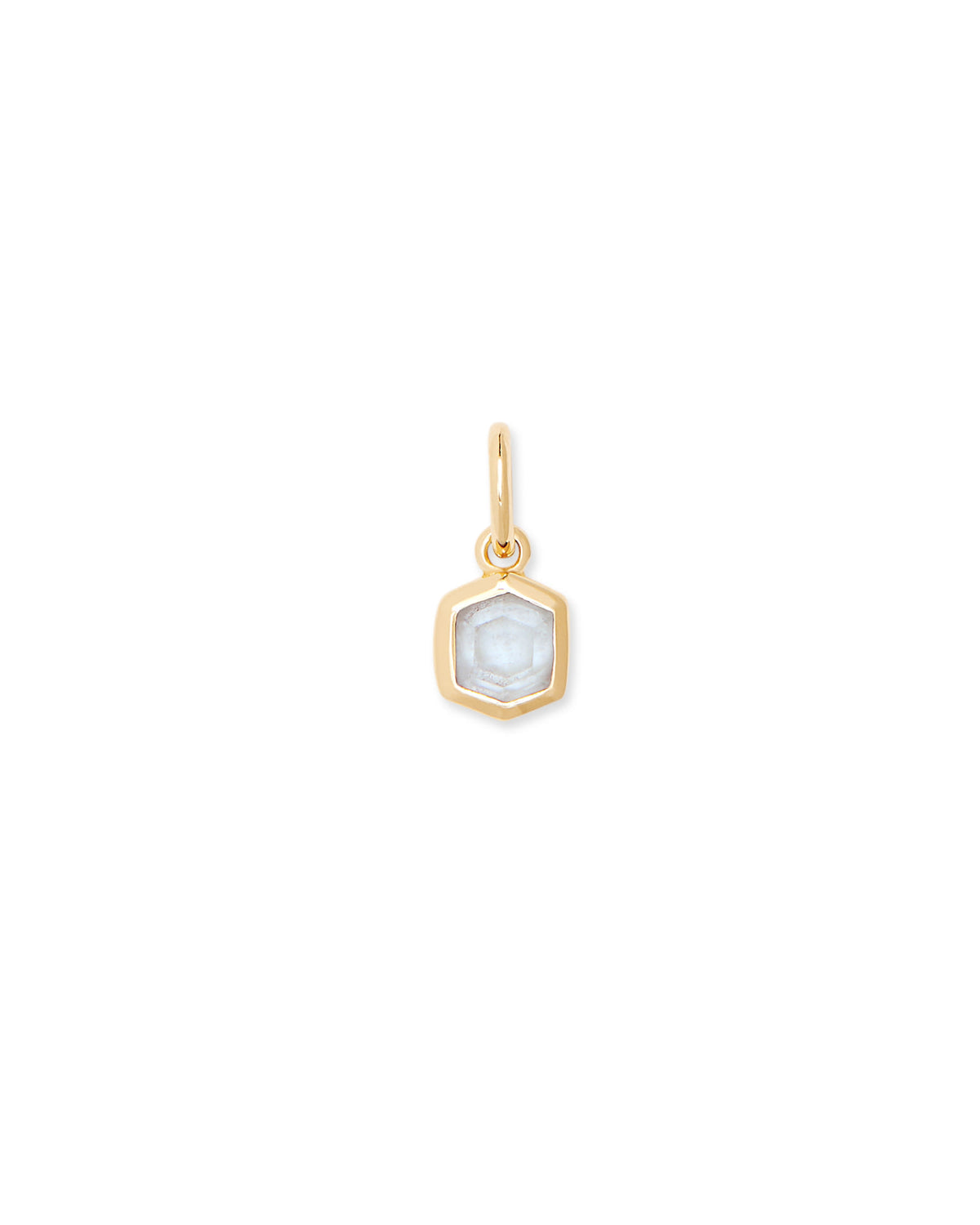 Davie 18k Gold Vermeil Charm in Rock Crystal