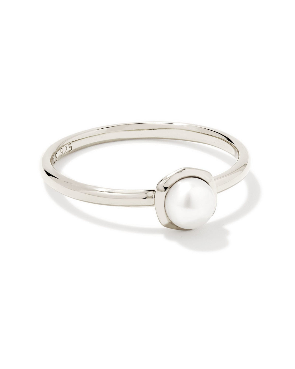 Davie Pearl Sterling Silver Band Ring in Freshwater Cultured Pearl