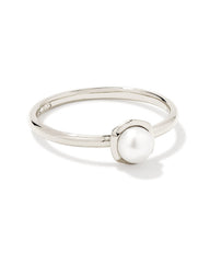 Davie Pearl Sterling Silver Band Ring in Freshwater Cultured Pearl