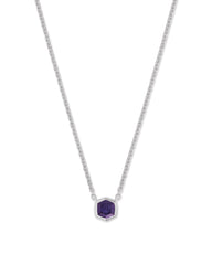 Davie Sterling Silver Pendant Necklace in Blue Iolite
